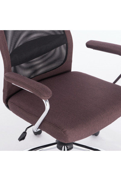 Кресло офисное Brabix Flight EX-540 ткань/сетка, коричневое 531849 Кресло офисное Brabix Flight EX-540 ткань/сетка, коричневое 531849