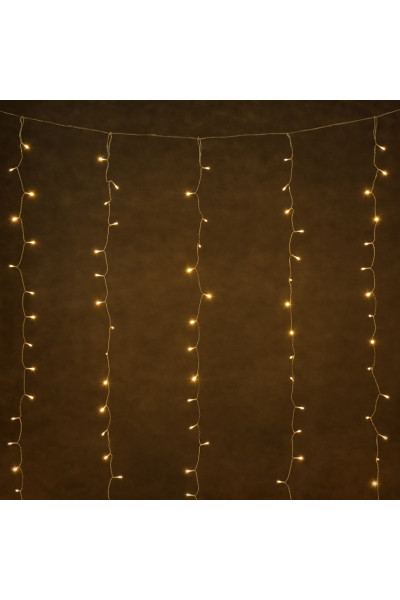 Уличная светодиодная гирлянда (теплый свет) Vegas Занавес 96 LED, 6 нитей, 1,5х1,5 м, 4,5V 55147 Уличная светодиодная гирлянда (теплый свет) Vegas Занавес 96 LED, 6 нитей, 1,5х1,5 м, 4,5V 55147