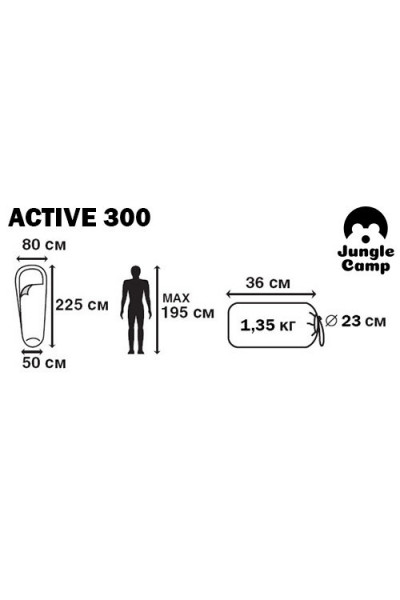 Спальный мешок Jungle Camp Active (70943) Спальный мешок Jungle Camp Active (70943)