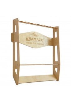 Стойка для удилищ Namazu настенная под 12 шт 700х130х740 мм (N-SS-04L)