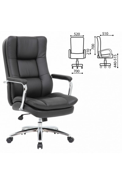 Кресло руководителя Brabix Premium Amadeus EX-507 экокожа, черное 530879 Кресло руководителя Brabix Premium Amadeus EX-507 экокожа, черное 530879