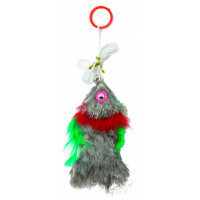 Игрушка для кошки Каскад Рыбка на резинке 12,5 см