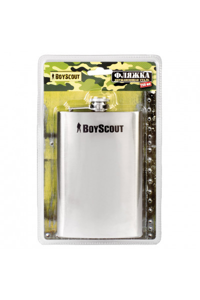 Фляжка Boyscout 250 мл нержавеющая сталь 61443 Фляжка Boyscout 250 мл нержавеющая сталь 61443