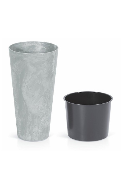 Кашпо для цветов Tubus Slim Beton DTUS400B-422E (35/64 л) 2 предмета Кашпо для цветов Tubus Slim Beton DTUS400B-422E (35/64 л) 2 предмета
