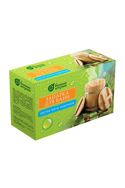 Запарка для бани Банные Штучки Листья мяты перечной 20 фильтр-пакетов по 15 г 30014