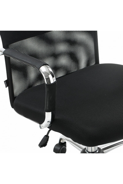 Кресло офисное Brabix Fit EX-514 сетка/ткань, черное 531949 Кресло офисное Brabix Fit EX-514 сетка/ткань, черное 531949