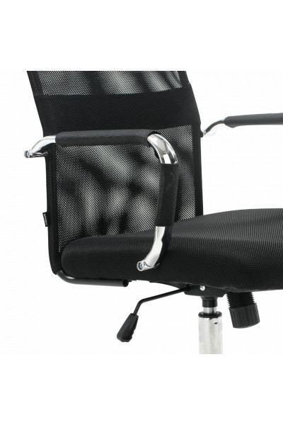 Кресло офисное Brabix Fit EX-514 сетка/ткань, черное 531949 Кресло офисное Brabix Fit EX-514 сетка/ткань, черное 531949