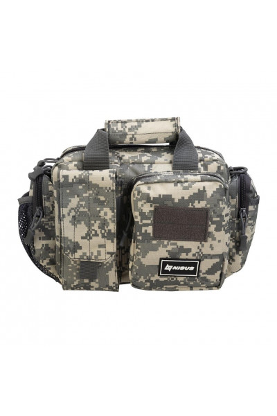 Сумка рыболовная универсальная Nisus КМФ цифра (N-LY-08-DG) Сумка рыболовная универсальная Nisus КМФ цифра (N-LY-08-DG)