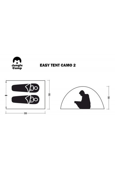 Палатка автомат Jungle Camp Easy Tent Camo 2 (70863) Палатка автомат Jungle Camp Easy Tent Camo 2 (70863)