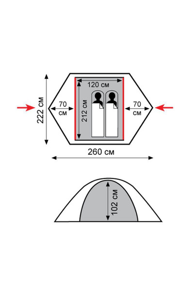 Палатка Tramp Sarma 2 (V2)