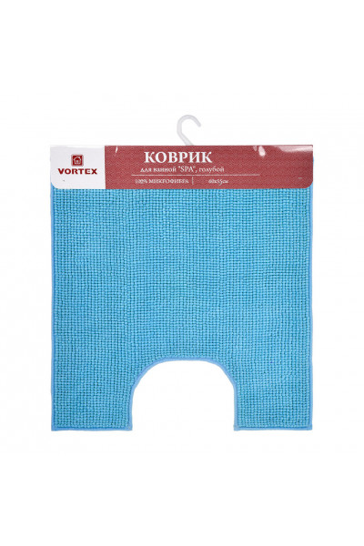 Коврик для туалета Vortex Spa 60х55 см голубой 24267 Коврик для туалета Vortex Spa 60х55 см голубой 24267
