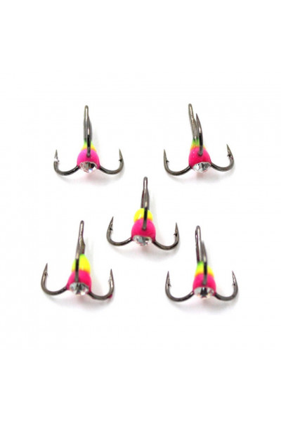 Крючок тройник Namazu светофор № 10 , VYG (5 шт.) N-HTL10VYG Крючок тройник Namazu светофор № 10 , VYG (5 шт.) N-HTL10VYG