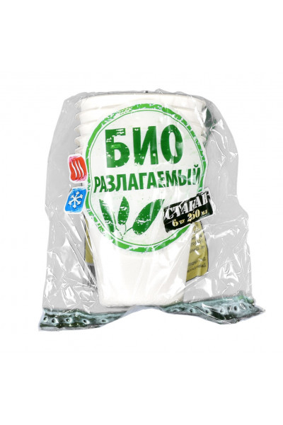 Стаканы одноразовые БИОразлагаемые 250 мл Boyscout 61702 Стаканы одноразовые БИОразлагаемые 250 мл Boyscout 61702