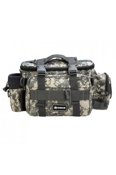 Сумка рыболовная универсальная Nisus КМФ цифра (N-LY-09-DG) Сумка рыболовная универсальная Nisus КМФ цифра (N-LY-09-DG)