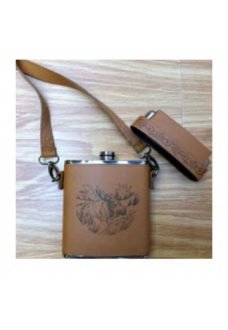 Фляжка и набор стопок Helios Лось 240 мл PBP-8