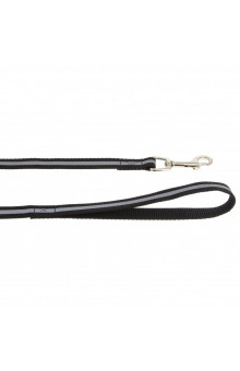 Поводок светоотражающий нейлоновый Каскад 2 см, длина 1,8 м, черный