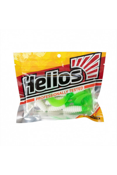 Твистер Helios Credo 2,35/6,0 см, цвет White & Green 7 шт HS-10-016 Твистер Helios Credo 2,35/6,0 см, цвет White & Green 7 шт HS-10-016
