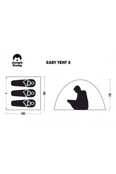 Палатка автомат Jungle Camp Easy Tent 3 (70861) Палатка автомат Jungle Camp Easy Tent 3 (70861)