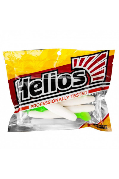 Виброхвост Helios Vigor 3,75/9.5 см, цвет White & Green 7 шт HS-6-016 Виброхвост Helios Vigor 3,75/9.5 см, цвет White & Green 7 шт HS-6-016