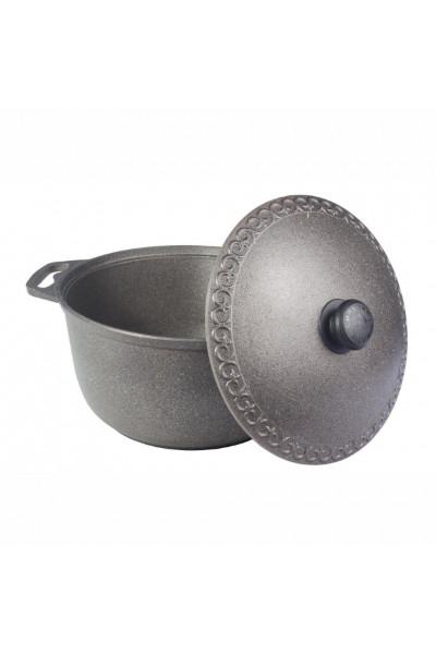 Кастрюля антипригарная с крышкой Силумин Гранит Азиатка 8л (ГКА08) Кастрюля антипригарная с крышкой Силумин Гранит Азиатка 8л (ГКА08)