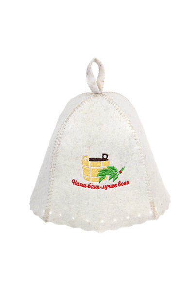 Шапка для бани Hot Pot Наша баня - лучше всех (войлок) 41165