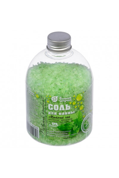 Соль для ванны Банные Штучки Мятный чай 500 г 32431 Соль для ванны Банные Штучки Мятный чай 500 г 32431