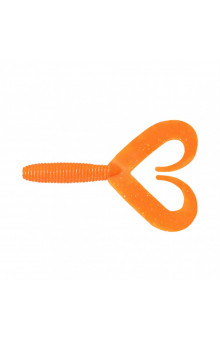 Твистер Yaman PRO Loop-Two, р.4 inch, цвет #03 - Carrot Gold Flake (уп.5 шт) YP-LT4-03