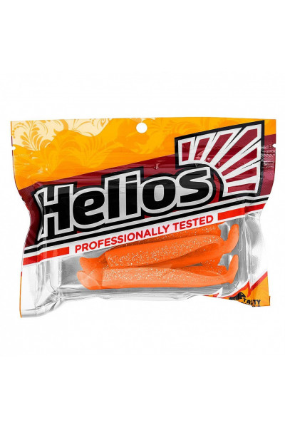 Виброхвост Helios Chebak 3,15/8 см, цвет Orange & Sparkles 7 шт HS-3-022 Виброхвост Helios Chebak 3,15/8 см, цвет Orange & Sparkles 7 шт HS-3-022