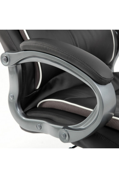 Кресло руководителя Brabix Premium Strong HD-009 до 200 кг, экокожа/ткань, черное 531945 Кресло руководителя Brabix Premium Strong HD-009 до 200 кг, экокожа/ткань, черное 531945