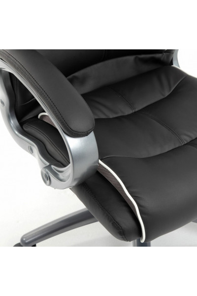 Кресло руководителя Brabix Premium Strong HD-009 до 200 кг, экокожа/ткань, черное 531945 Кресло руководителя Brabix Premium Strong HD-009 до 200 кг, экокожа/ткань, черное 531945