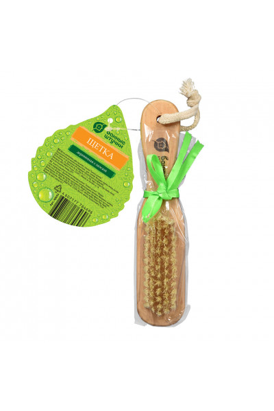 Щетка массажная для тела Банные Штучки двусторонняя с пемзой 18 см 40050 Щетка массажная для тела Банные Штучки двусторонняя с пемзой 18 см 40050