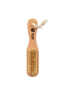 Щетка массажная для тела Банные Штучки двусторонняя с пемзой 18 см 40050