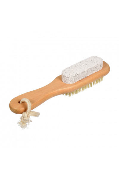 Щетка массажная для тела Банные Штучки двусторонняя с пемзой 18 см 40050 Щетка массажная для тела Банные Штучки двусторонняя с пемзой 18 см 40050