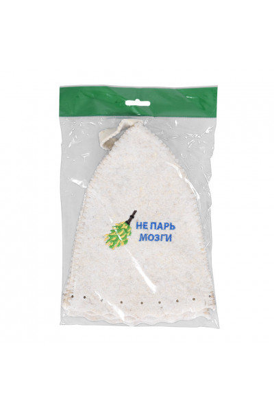 Шапка для бани Hot Pot Не парь мозги (войлок) 41166 Шапка для бани Hot Pot Не парь мозги (войлок) 41166