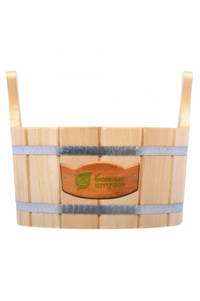 Ушат шайка для бани Банные Штучки с нержавеющей вставкой, липа 6,5 л 33216 Ушат шайка для бани Банные Штучки с нержавеющей вставкой, липа 6,5 л 33216