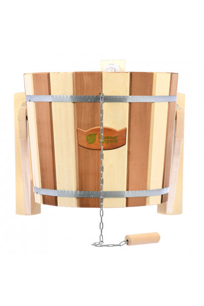 Обливное устройство для бани Банные Штучки Контраст с клапаном, липа 16 л 32422 Обливное устройство для бани Банные Штучки Контраст с клапаном, липа 16 л 32422