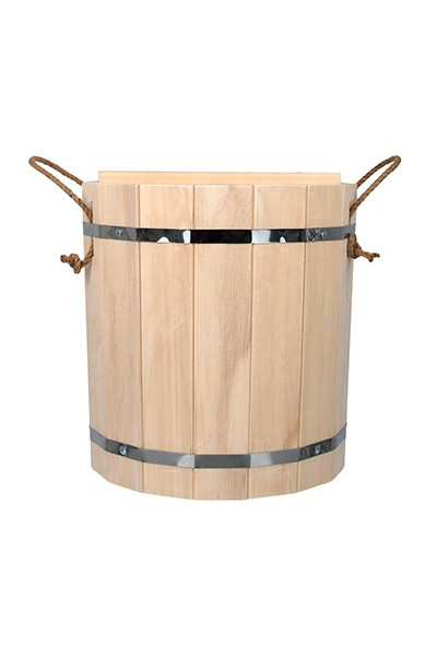 Запарник Банные Штучки С легким паром, с пластиковой вставкой и крышкой, липа 18 л 31144